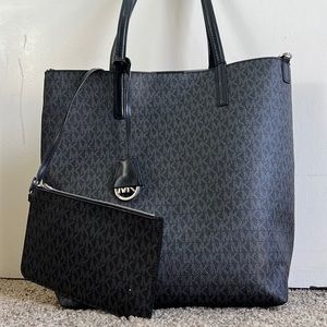 Michael Kors Canvas tote with matching Wallet